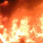 Andhra Pradesh: Private bus gutted due to short circuit, none hurt in Rajamahendravaram