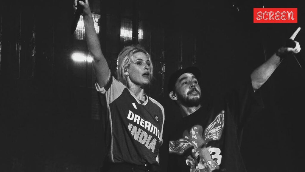 Linkin Park lead singer dons Indian cricket jersey and Assamese gamusa as band debuts in India. Watch