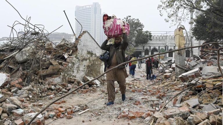 Delhi demolition drive: FIR filed, 5 detained as police probes if violence was planned