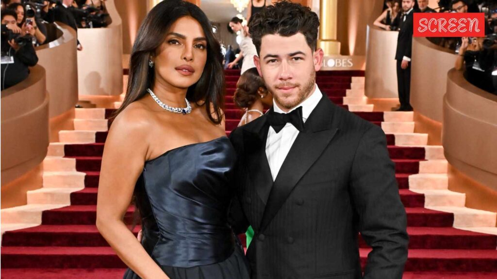 Golden Globes 2026: Priyanka Chopra adjusts Nick Jonas’s tie, he fixes to her hair as couple share adorable red carpet moment. Watch