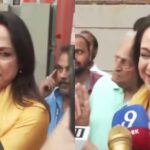 Hema Malini rolls her eyes as senior citizen complains about mismanagement at poll booth during Mumbai BMC elections 2026. Watch