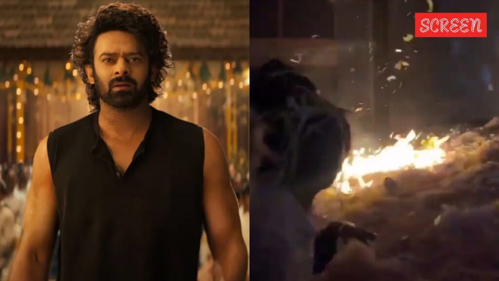 Fire breaks out at Odisha theatre after Prabhas fans burst crackers during The Raja Saab show. Watch