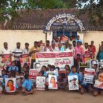 Hanumanala residents protest against closure of village schools by government of Karnataka