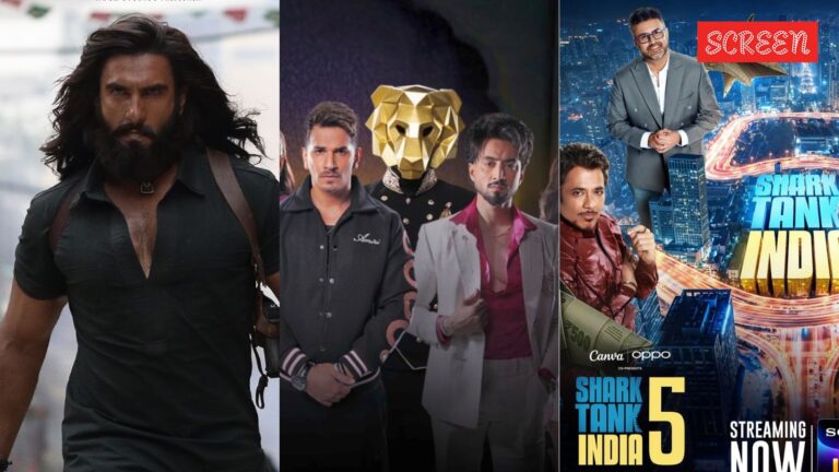 OTT viewership and TRP report: Ranveer Singh’s Dhurandhar clocks in 9.2 million views, The 50 follows with 6.5 million; Shark Tank India 5 slips to 0.2 TRP
