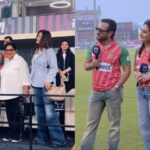 Kareena Kapoor gives side-eye to Govinda’s niece at ISPL match, schools mischievous Jeh with a stern look. Watch