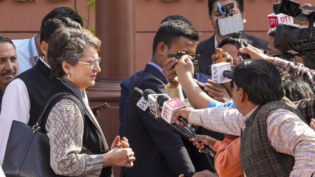 ‘Did not abuse anyone,’ says Priyanka Gandhi, rejects Rijiju's charge of instigating MPs