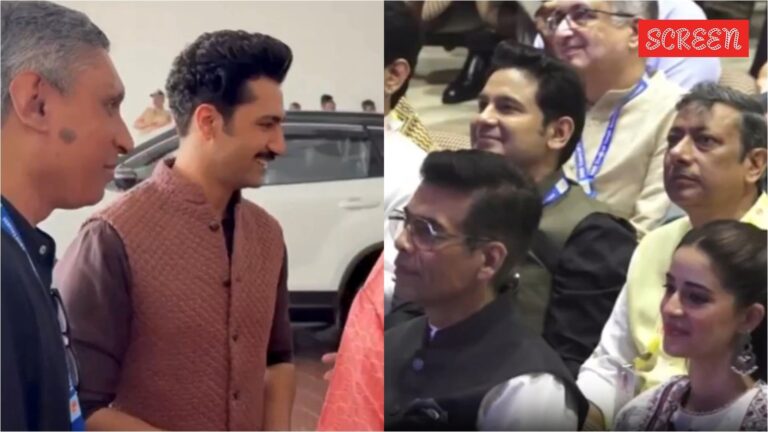 Karan Johar, Akshay Kumar, Ananya Panday and Vicky Kaushal attend second day of RSS Centenary, see videos