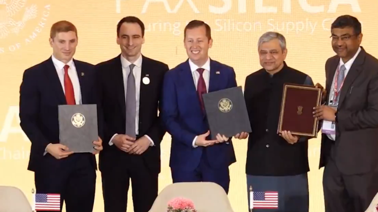 India signs agreement to join U.S.-led coalition Pax Silica