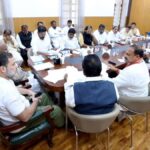 Congress top leadership holds review with Telangana CM and Ministers in New Delhi