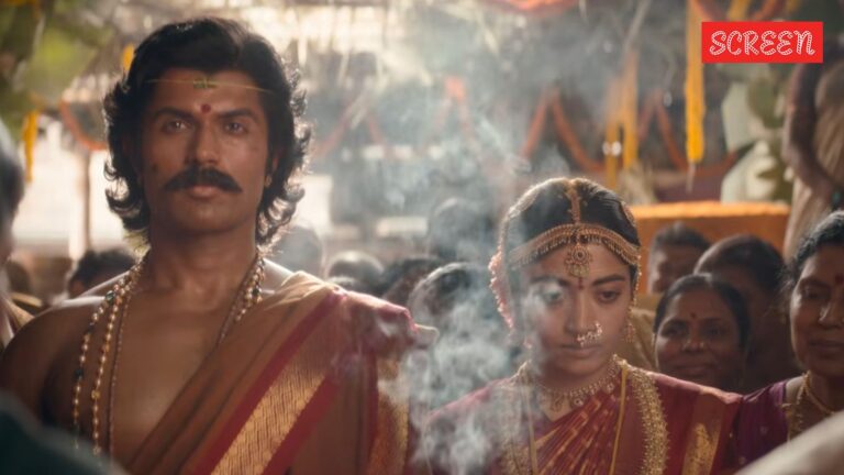 Rashmika Mandanna can’t take her eyes off husband Vijay Deverakonda in Ranabaali’s ‘O Mere Saajan’. Watch