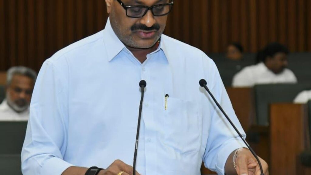 A.P. Minister Atchannaidu presents agriculture budget in Legislative Assembly with an outlay of ₹53,753 crore