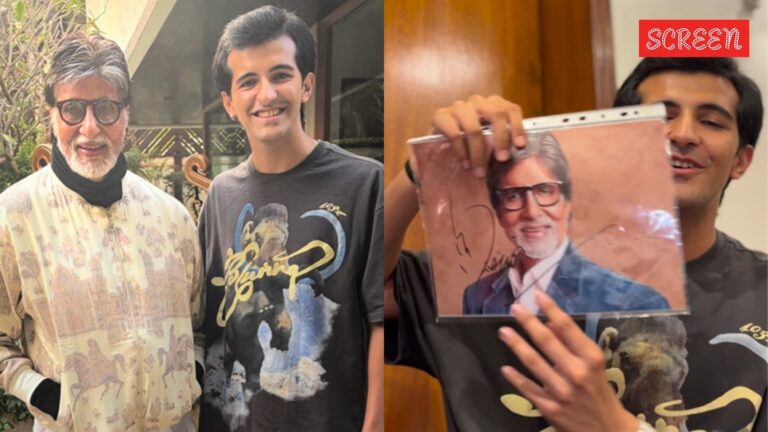 Amitabh Bachchan invites his neighbour to Jalsa after Sunday darshan; emotional video goes viral. Watch