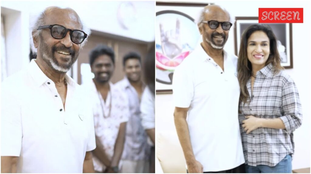Soundarya Rajinikanth shares ‘priceless moment’ as appa Rajinikanth meets With Love team, watch