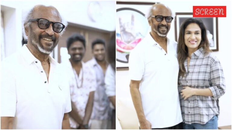 Soundarya Rajinikanth shares ‘priceless moment’ as appa Rajinikanth meets With Love team, watch