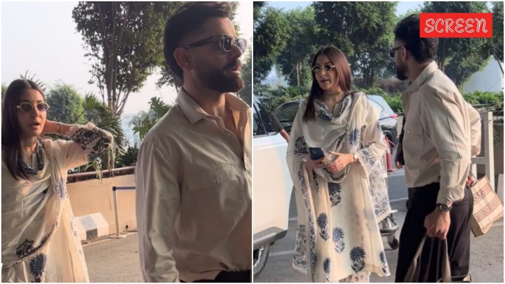 Virat Kohli and Anushka Sharma twin in white as they jet off from Mumbai; fans notice her Tulsi mala