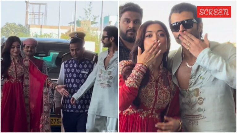 Vijay Deverakonda, Rashmika Mandanna make their first public appearance as husband and wife, see photos and videos
