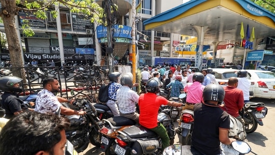 Panic buying sees long queues at petrol pumps despite government assurances amid the US-Iran war| India News