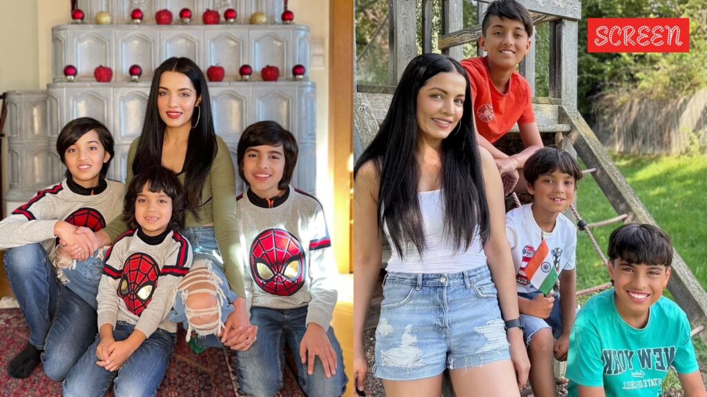 Celina Jaitly pens emotional note for sons Winston and Viraaj on 14th birthday: ‘Until mama holds you again…’