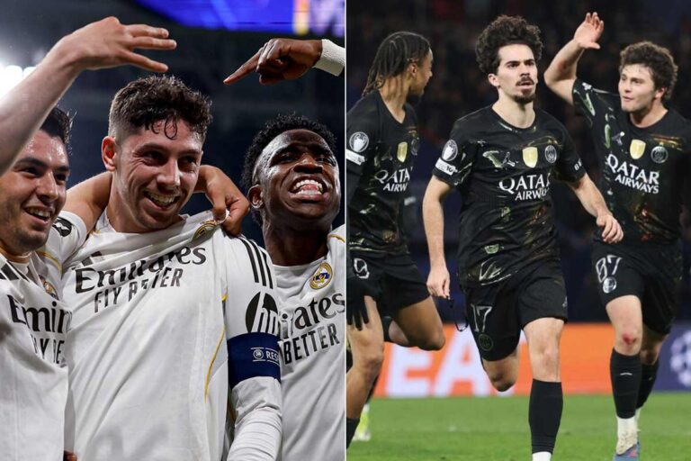 Real Madrid and PSG win in UEFA Champions League