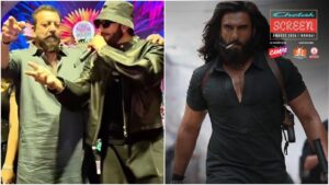 Hamza Ali Mazari-SP Chaudhary Aslam reunion: Ranveer Singh, Sanjay Dutt groove to Dhurandhar title track at a birthday bash. Watch