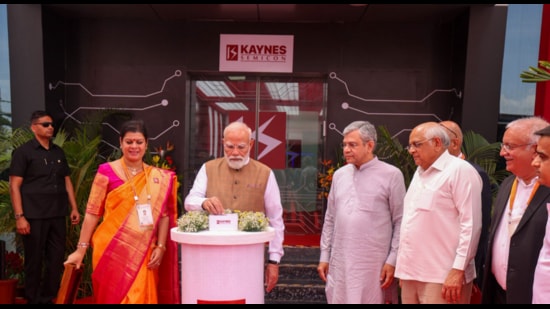 Modi inaugurates semiconductor manufacturing facility in Gujarat’s Sanand| India News