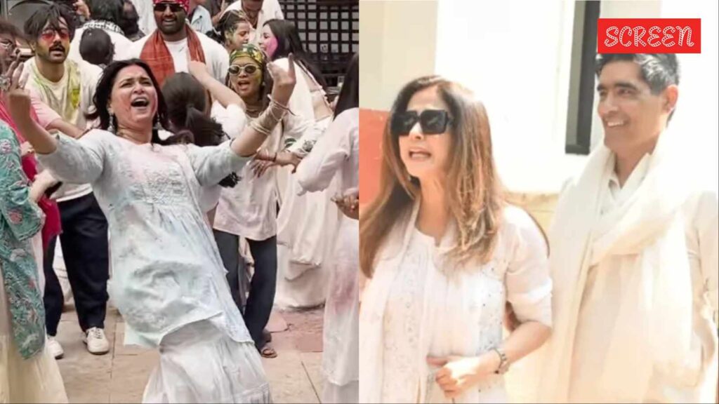 Inside Shabana Azmi-Javed Akhtar’s Holi party: Urmila Matondkar, Mannara Chopra dance; Priyanka Chopra’s mom joins celebration
