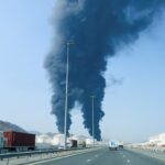 UAE Oil Terminal In Flames Hours After US Strikes Iran's Kharg Island