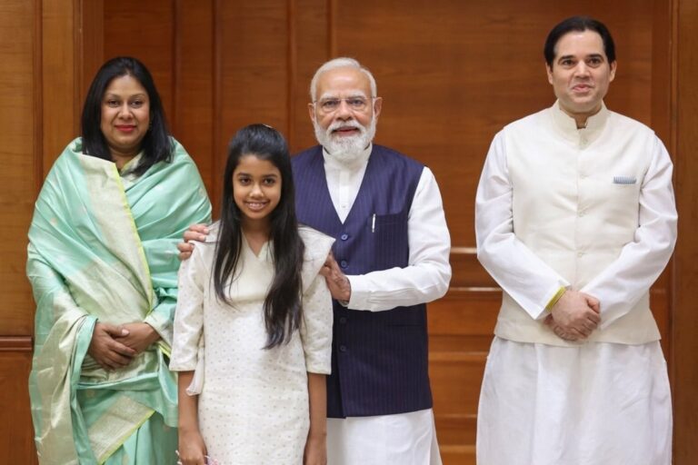 Varun Gandhi meets PM Modi with family