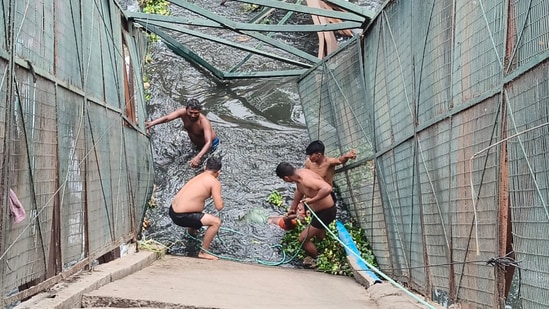Woman dies after falling into drain as bridge collapses in Delhi's Roop Nagar| India News