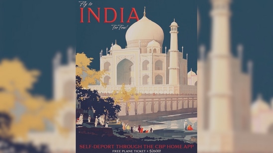 ‘Fly to India for free’: With Taj Mahal in ad, US unveils $2,600 exit bonus for illegal immigrants to self-deport| India News
