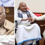 Kharge's dig at Deve Gowda makes Modi laugh: 'Mohabbat humse, shaadi...'