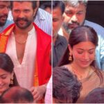 Rashmika Mandanna and Vijay Deverakonda Live Updates: Newlyweds visit TTD temple; treat fans to free food and sweets