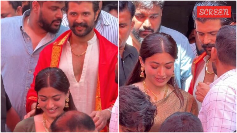 Rashmika Mandanna and Vijay Deverakonda Live Updates: Newlyweds visit TTD temple; treat fans to free food and sweets