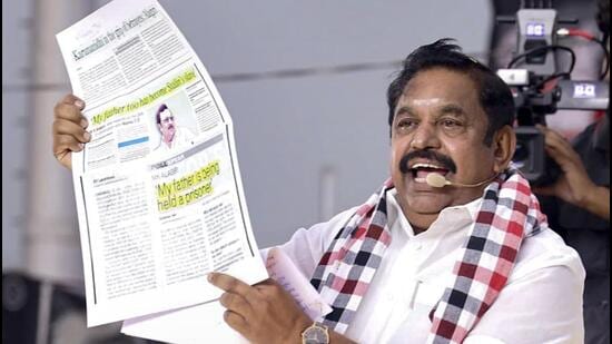 Not even 20% of 525 promises fulfilled by DMK: Palaniswami to HT| India News