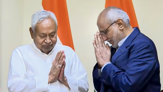 Nitish Kumar takes oath as Rajya Sabha MP; decision on next Bihar CM pending| India News