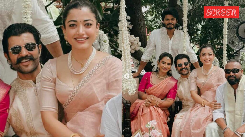 Newlyweds Rashmika Mandanna-Vijay Deverakonda look dreamy as they attend a wedding together, fans say they’re enjoying ‘ViRosh leaks’