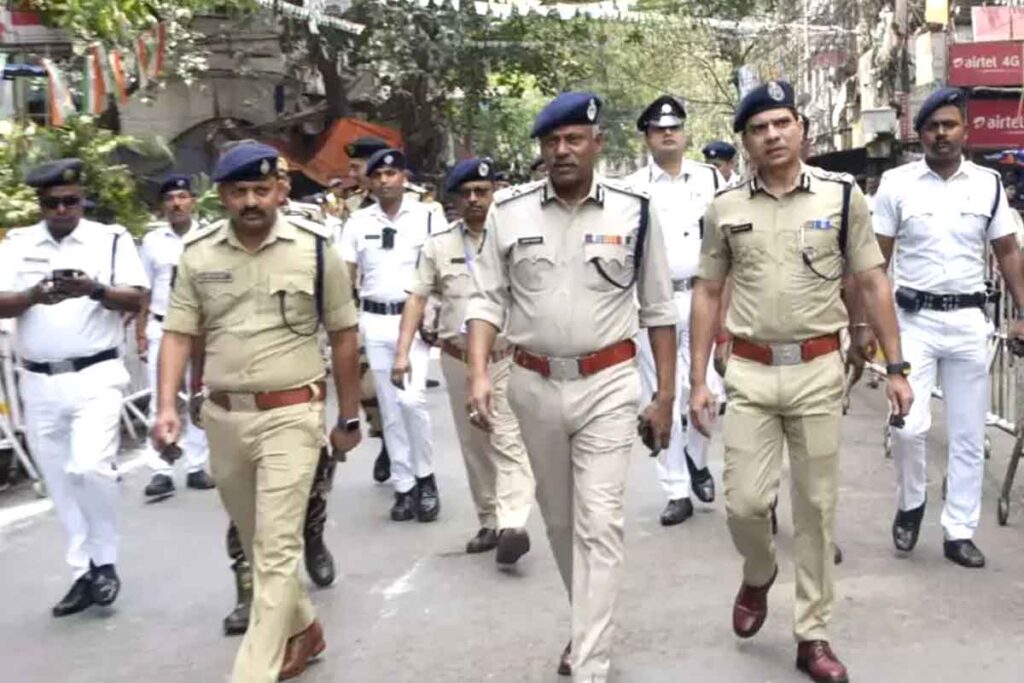 West Bengal Assembly Election: CP Ajay Nanda is visiting sensitive area at kolkata
