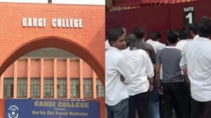DUSU chief Aryan Maan, ABVP workers forcibly enter DU's Gargi College; AAP questions ‘sanskaar’| India News