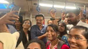 Tamil Nadu CM MK Stalin travels by Chennai Metro for poll campaign in Chennai| India News