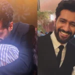 Jaiye Sajana singer Satinder Sartaaj embraces Vicky Kaushal at Chetak Film Awards