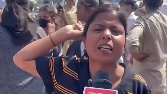 ‘We just want fair wages... Why are police beating us?’: Workers at Noida protest| India News