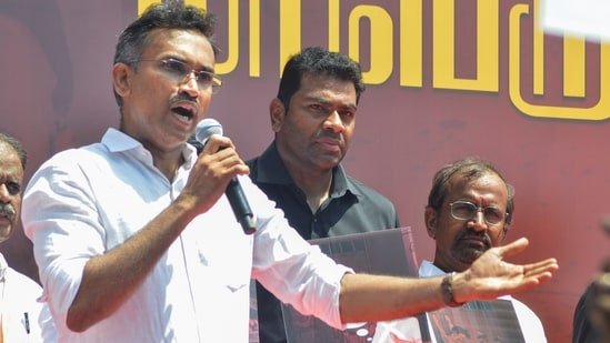 Who is KG Arunraj? Ex-IRS officer now minister in Vijay’s newly-formed Tamil Nadu cabinet
