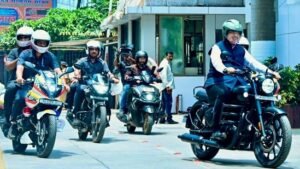 Devendra Fadnavis rides a Bullet, Shinde takes EV, other Maha ministers walk after PM Modi's austerity push