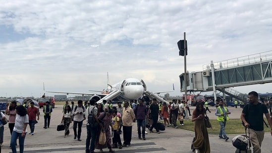 IndiGo flight evacuated at Chandigarh Airport after passenger's power bank catches fire