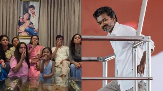 Cheers, whistles among Vijay's family as TVK heads for landslide victory in Tamil Nadu